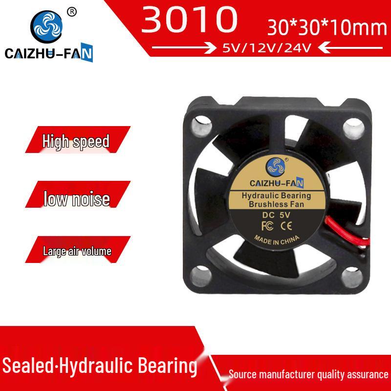 

3010 Hydraulic Cooling Fan 5V/12V/24V for 3D Printers, Cars, Projectors 24V Optional Cable Length Plug