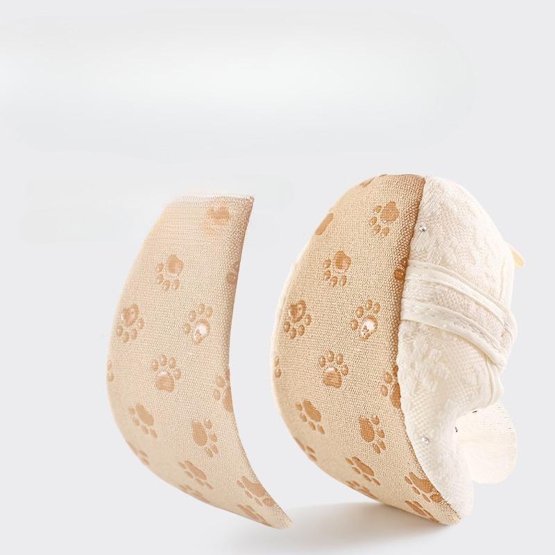 Cotton Baby Girls Lace Bow Shoes 0-1 Year Toddler Anti Slip Soft Sole Walking Shoes Indoor Use Summer High Quality First Walkers