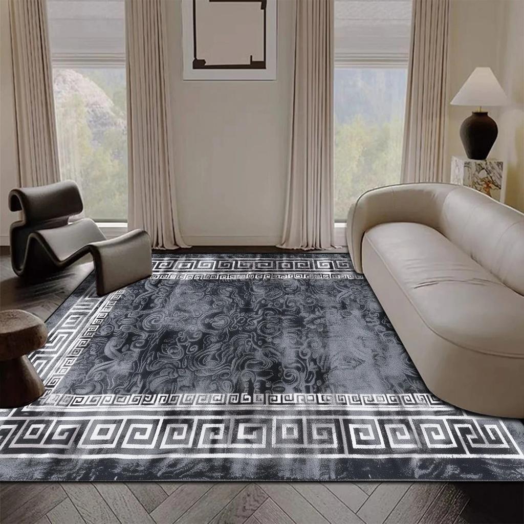 Light Luxury Large Area Living Room Carpet Sofa Coffee Table Rugs 200x300cm Easy Clean Anti-slip Lounge Bedroom Decor Floor Mats