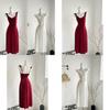 Abstract Modal Fabric Slip Dress With Adjustable Straps For Casual Summer Wear