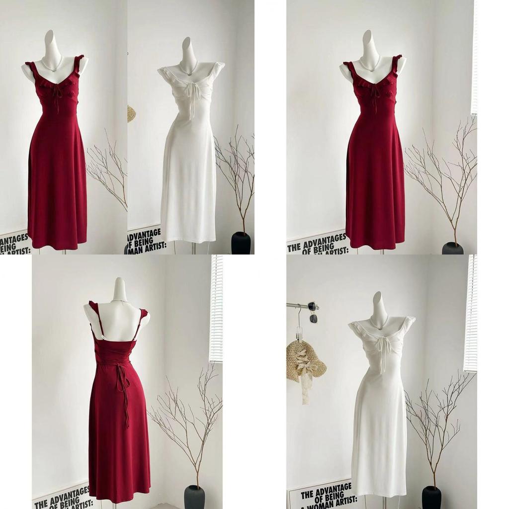 Abstract Modal Fabric Slip Dress With Adjustable Straps For Casual Summer Wear