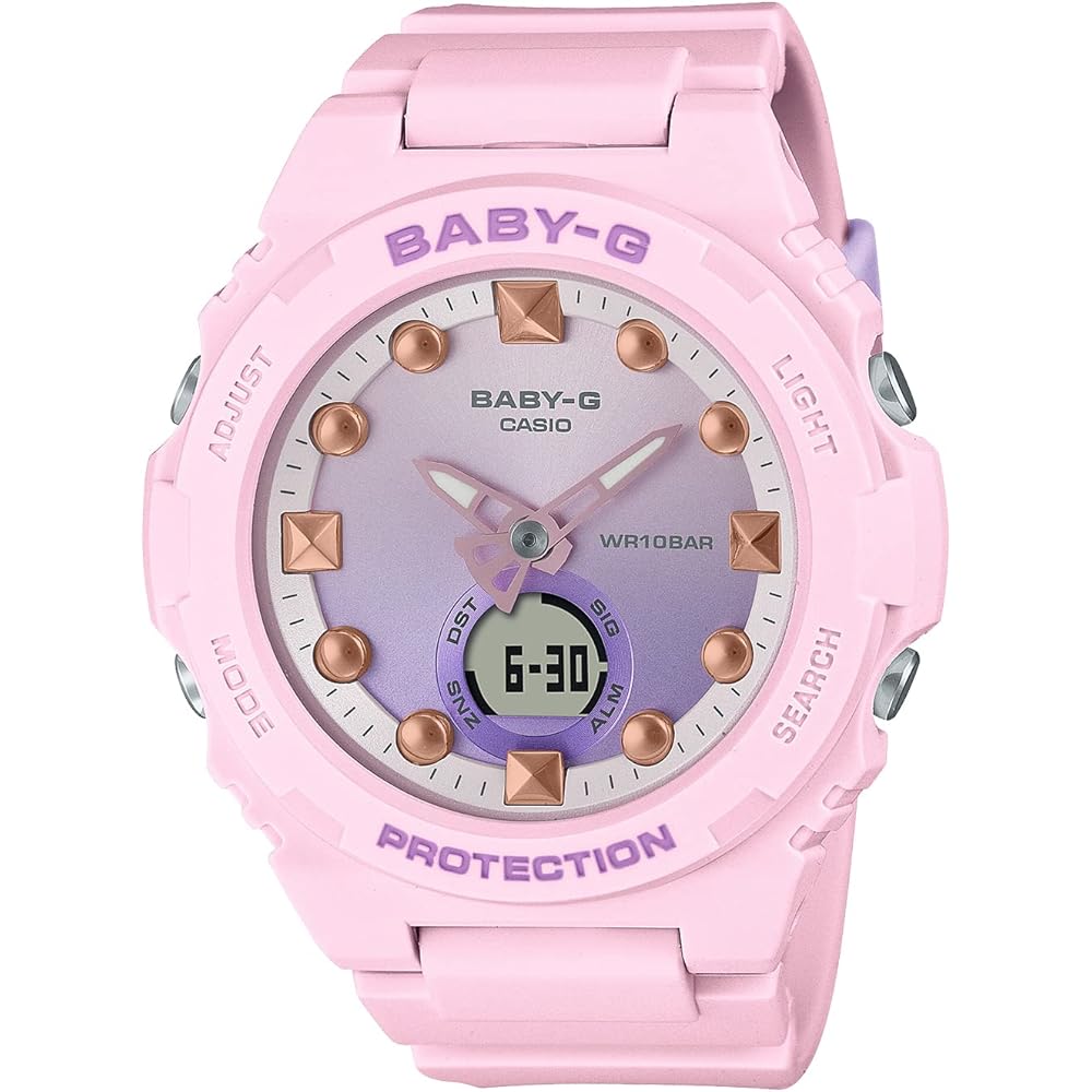 Casio Baby-G BGA-320-4AJF Women s Flamingo Pink Watch Analog Quartz 100m Water Resistant