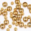 50pcs/lot Stainless Steel Spacer Beads 2-10mm Bead Big Hole Charm Beads for DIY Jewelry Bracelets Making Findings DIY Crafts