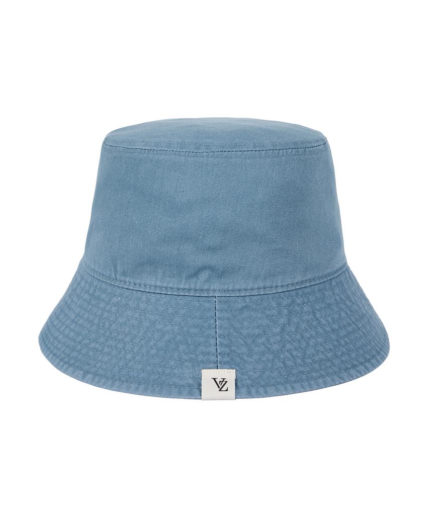 Bajal Monogram Label Pigment Bucket Hat Blue