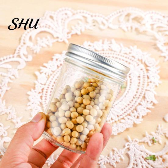 Sealed Jar with Silicon Seal 300/400/500/650ML Glass Screw Airtight Lid Large Capacity Clear Multifunctional Fruit Dry Goods Jam Nuts Grain
