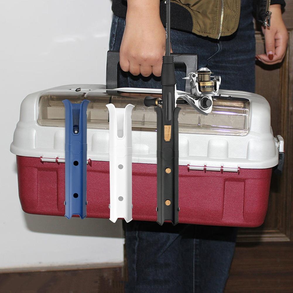 Fishing Rod Holder with Screws Fishing Pole Holder Wall Mounted Tubes Links for Boat Kayak Garage Fishing Boat Accessories