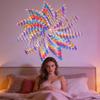Mini Holographic Acrylic Blocks 100-Piece Double-Sided Boards Colored Acrylic Sheets For Home Crafts Display Party Wedding