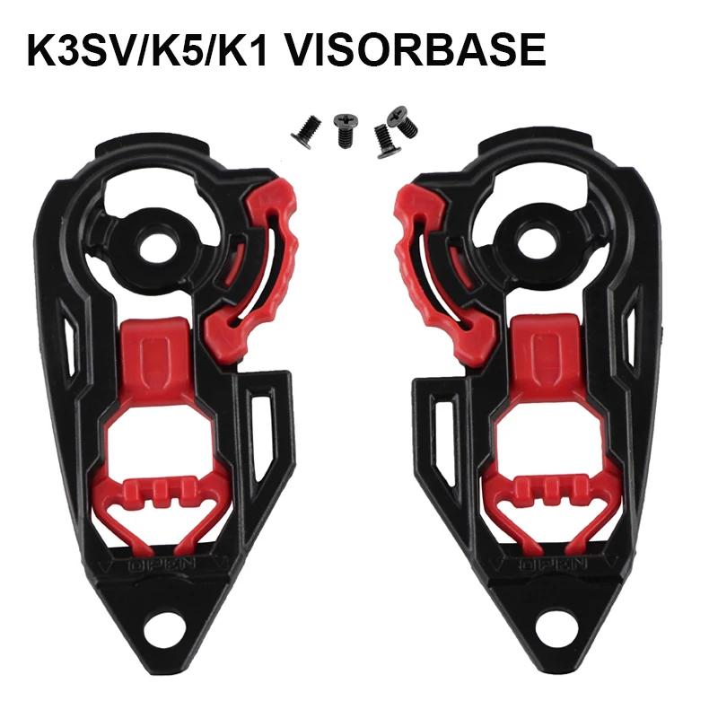 

K1 Helmet Accessories for AGV K3SV K5S K5 K1S K1 Ventilation Visor Base Lock Capacete Para Moto Accessories Parts