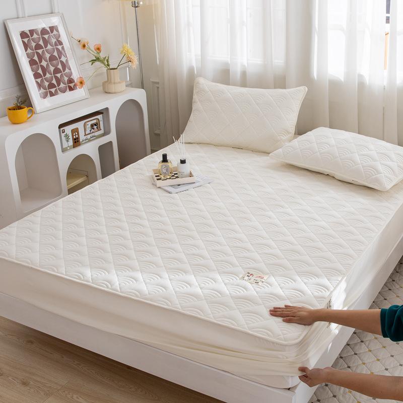 Maternal and Infant Grade Raw Cotton Padded Bed Sheet, Soybean Fiber Embroidered Mattress, and Mattress Cover with Simmons
