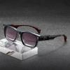 2026 Luxury Men Eyeglasses, High-end Square Leopard Presbyopia Sunglasses for Men, Fashion Male Sun Glasses HD Sun Protection Reading Glasses Diopters