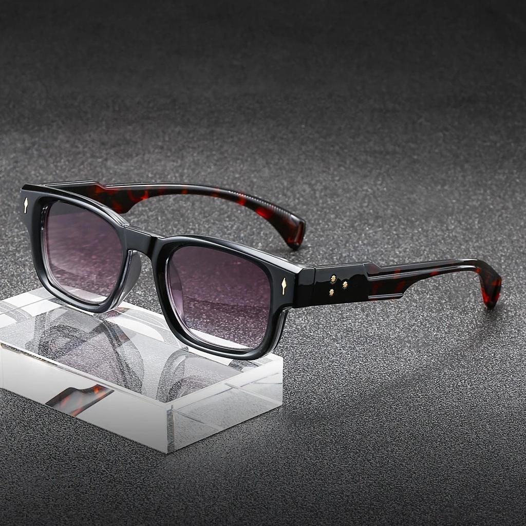 2026 Luxury Men Eyeglasses, High-end Square Leopard Presbyopia Sunglasses for Men, Fashion Male Sun Glasses HD Sun Protection Reading Glasses Diopters