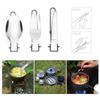 Travel Tableware Set Collapsible Reusable Camping Tableware Easy To Clean Stainless Steel Save Space Reusable for Camping