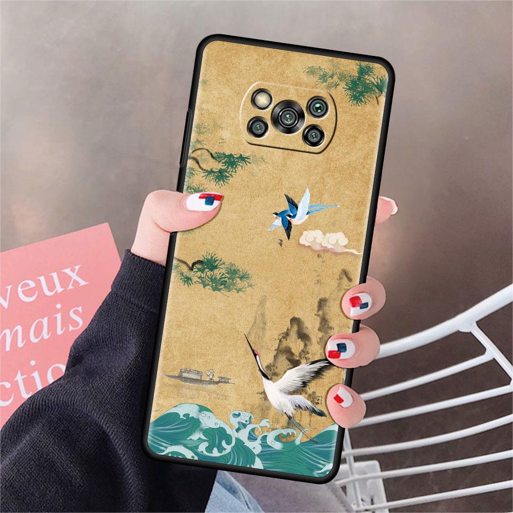 Case For Xiaomi Mi Poco X3 NFC X4 Pro F3 F4 GT M4 M3 F1 C40 11 Lite 11T Soft Silicone Funda Phone Cover Opera Retro Girl Shell