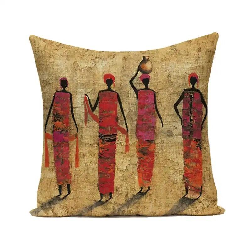 

Чехол на подушку, наволочка, акварель, африканская женщина, домашний декор для гостиной, спальни, дома 50x50cm