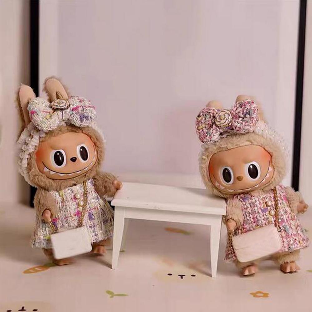 Plush Doll Clothes Ethnic Style Dress + Headwear (No Toys, Shoes and Bag)