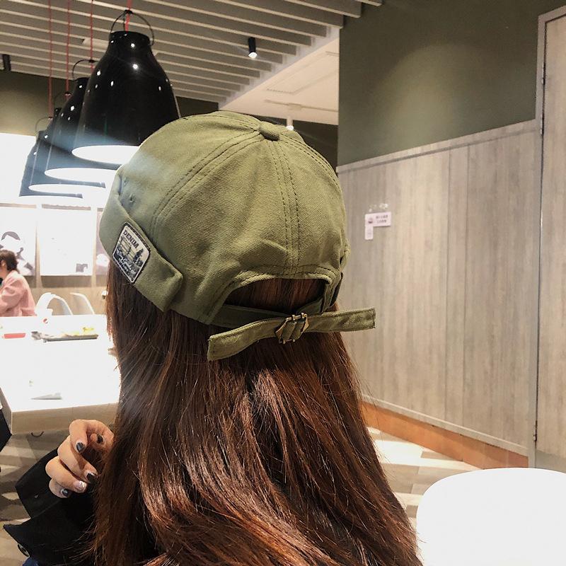 Ricygvm Dome Melon Cap Men Women Fashion Vintage Brimless Hat Hip Hop Landlord Hat Unisex Skullies Beanie Solid Color Docker Cap
