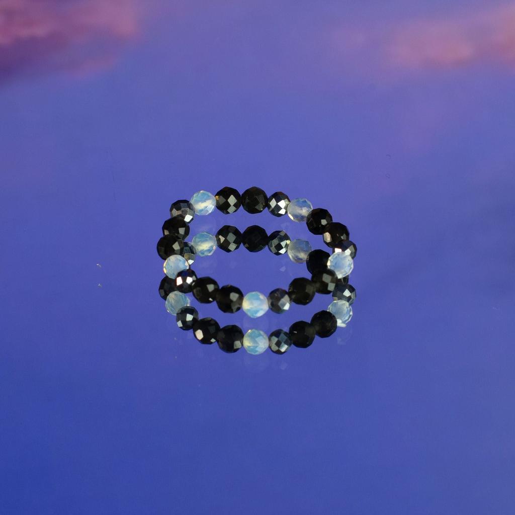 Nymph Spirit Gemstone Ring Set – Full Moon