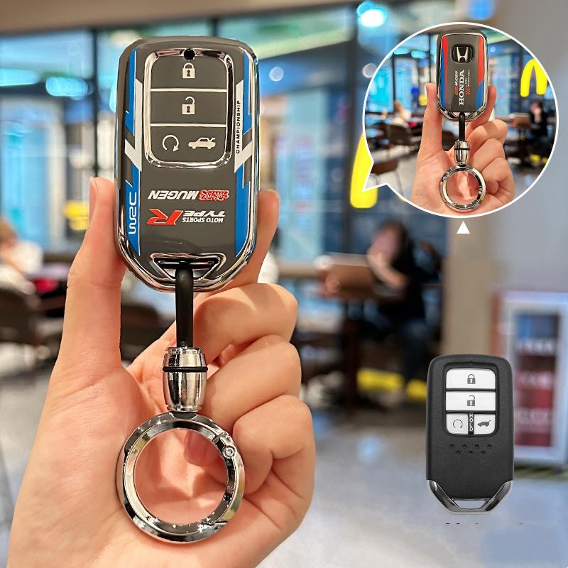 New TPU Car Key Cover Case Shell For Honda Vezel City Civic Jazz BRV BR-V HRV Accord EXL Crv Pilot Ridgeline Odyssey Grace Logo