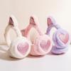 Children's Cute Cartoon Cat Ear Muffs – Boys & Girls Rabbit Fur Warm, Anti-freeze Ear Covers