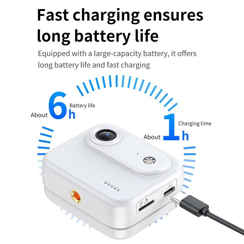 Y360 Sports Camera Life Recorder with Flip Screen Vlog Anti Shake 1080P Ultra Clear Recording 143 ° Wide-angle Portable Camera