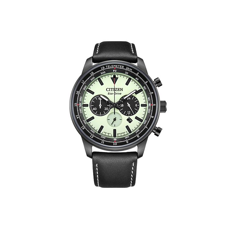 CITIZEN FUTURE FORCE Series Light Powered Quartz Movement Cow Leather Strap Watch 44mm Unisex CA4505-21X CA4505-21X