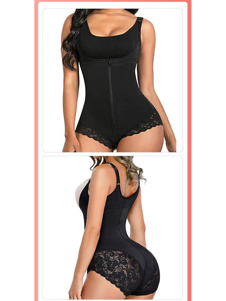 Tummy Control Butt Lift Sculpting Bodysuit with Zipper