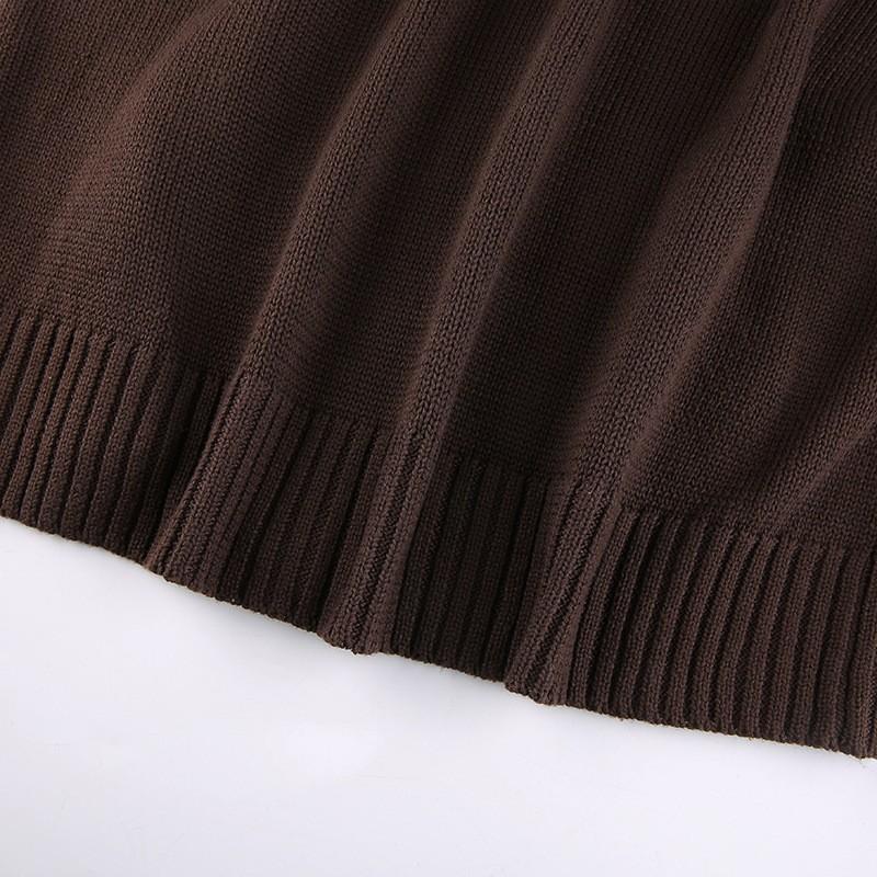 Ležérní mikina s kapucí Dámská Podzim Zima Dlouhý rukáv Základní pletený svetr Bunda pro ženy Módní Jednobarevné Zapínací kardigany Kabáty Dámské oblečení 25067