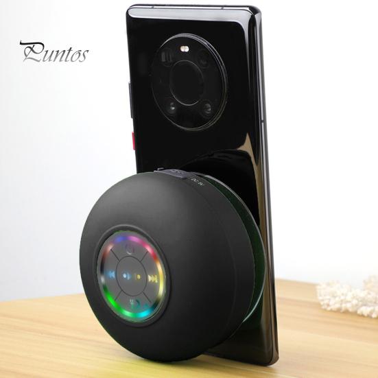 Głośnik prysznicowy kompatybilny z Bluetooth ze światłem LED Stabilne połączenie Wodoodporny IPX4 Przenośny bezprzewodowy głośnik stereo Odtwarzacz muzyki