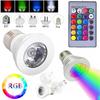 Світлодіодні RGB прожекторні лампи E27 E14 GU10 GU5.3 MR16 3W з пультом дистанційного керування для домашнього декору, лампи зі зміною кольору