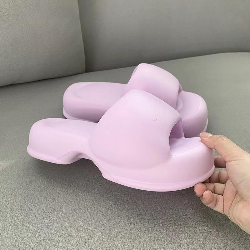 Móda Comwarm 2024 Módní dámské sandály na podpatku Letní venkovní pantofle na pláž se silnou podrážkou Dámské vnitřní protiskluzové platformové boty z EVA