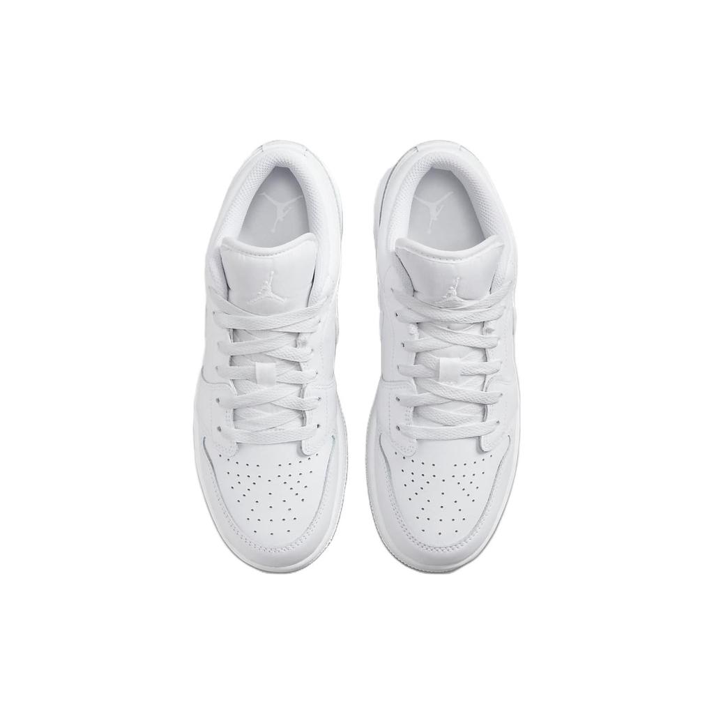 Air Jordan 1 Low GS Triple White 2023 Παιδικά Αθλητικά Παπούτσια 553560-136