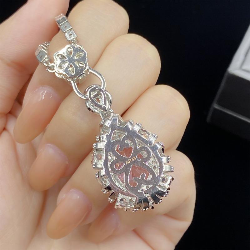 Sace Gems עגילי טבעת זירקון מסגסוגת נחושת קלאסית סט תכשיטי שרשרת תליון מתנות למסיבת חתונה