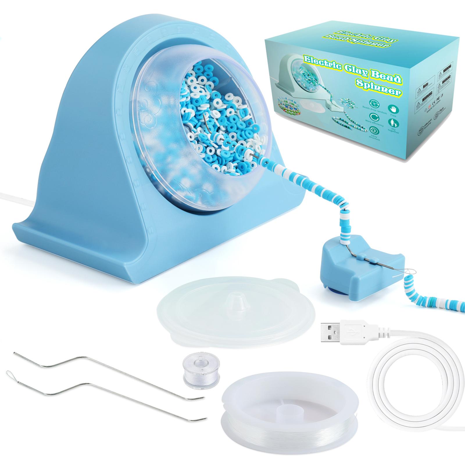 

Автоматическая глиняная чаша для бисероплетения с инструментом для бисероплетения с нитками, простая в использовании машина для нанизывания бусин Y Crafts Supplies синий