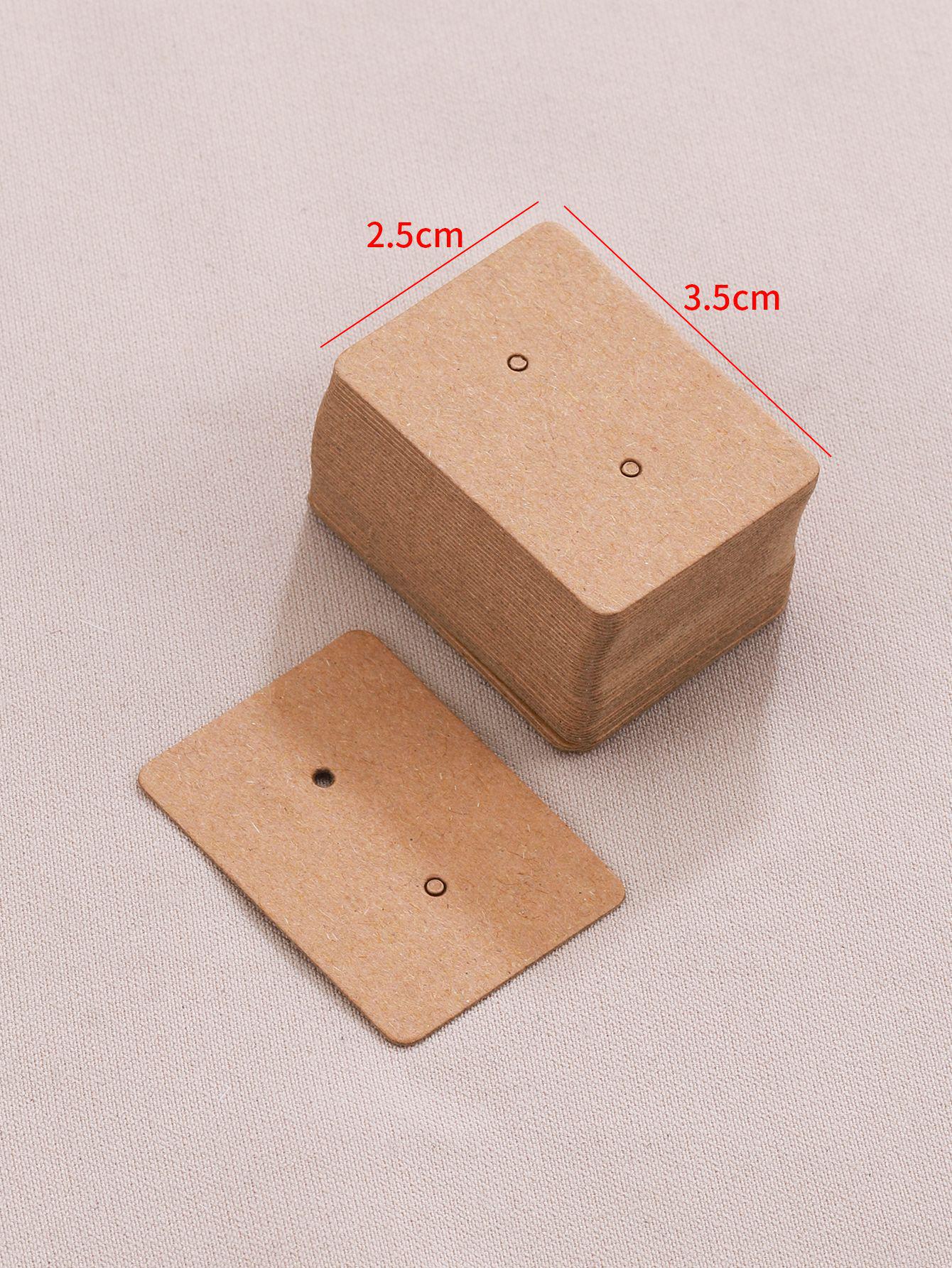 

50 картонных упаковок для ожерелий, складные крафт-бумажные открытки для украшений на браслетах, резинках, подвесных открытках и открытках для головных уборов