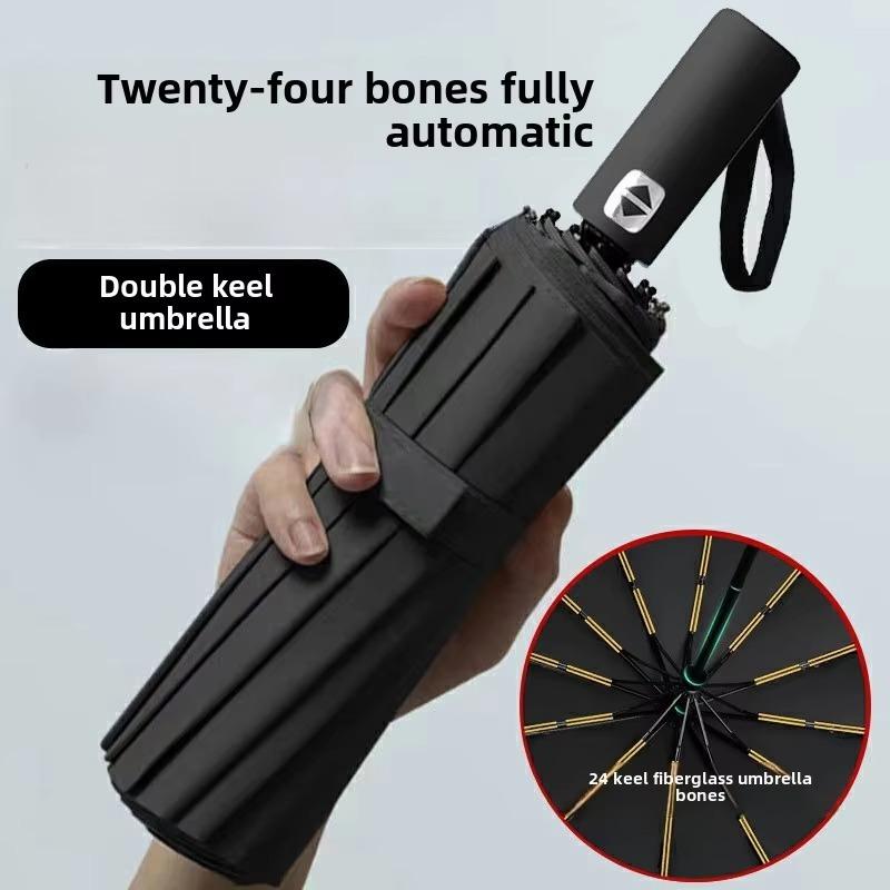 

Windproof Strong Automatic Folding Umbrella Reinforced Fiberglass Ribs, UV 50+ Sun & Rain Protection Umbrellas for Men Women Iron&24K рожевий