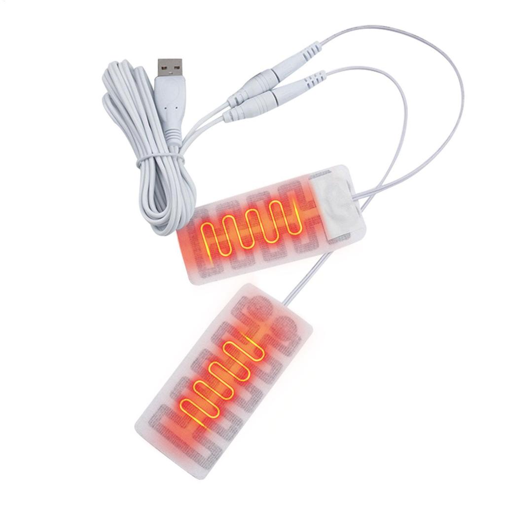USB Clothes Heater Pad Electric Gloves Heating Pad Winter Electric Heating Sheet Heating Warmer Pad For Vest Jacket