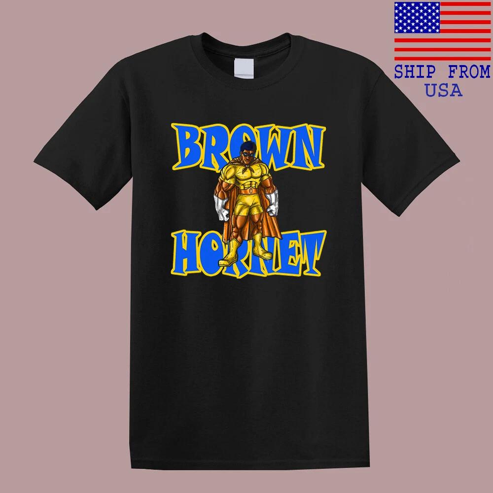 The Brown Hornet Cartoon TV Series Men s Black T-Shirt Tee Top Unisex L
