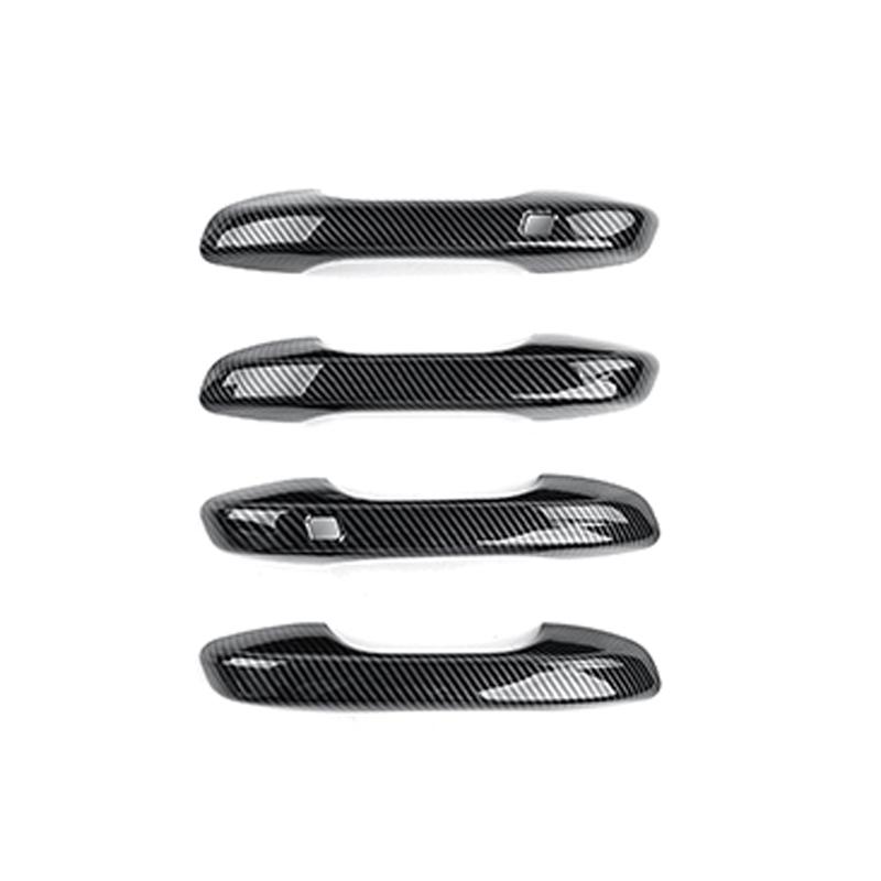 Car Exterior Accessories Touch/Button Style Carbon Fibre Gloss Black Exterior Door Handle Trim For Kia Sorento MQ4 -2026
