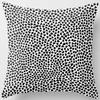 Black and White Abstract Geometric Pillowcase Creative Brushstrokes Ins Style Cushion Modern Simple Home Decoration Sofa Pillow