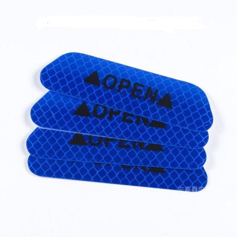 4PCS/set Car Reflective Strips Warning Stickers For Toyota Corolla Yaris Auris CHR Camry Prius RAV4 Highlander Car Door Stickers