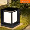 UOSU Outdoor Solar Square Pillar Light