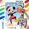 Christmas Mickey Digital Oil Painting Art Kit Handmade Diy Home Decorations