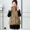 Simple and loose stand-up collar cotton vest women's short autumn and winter new thickened vest sports jacket