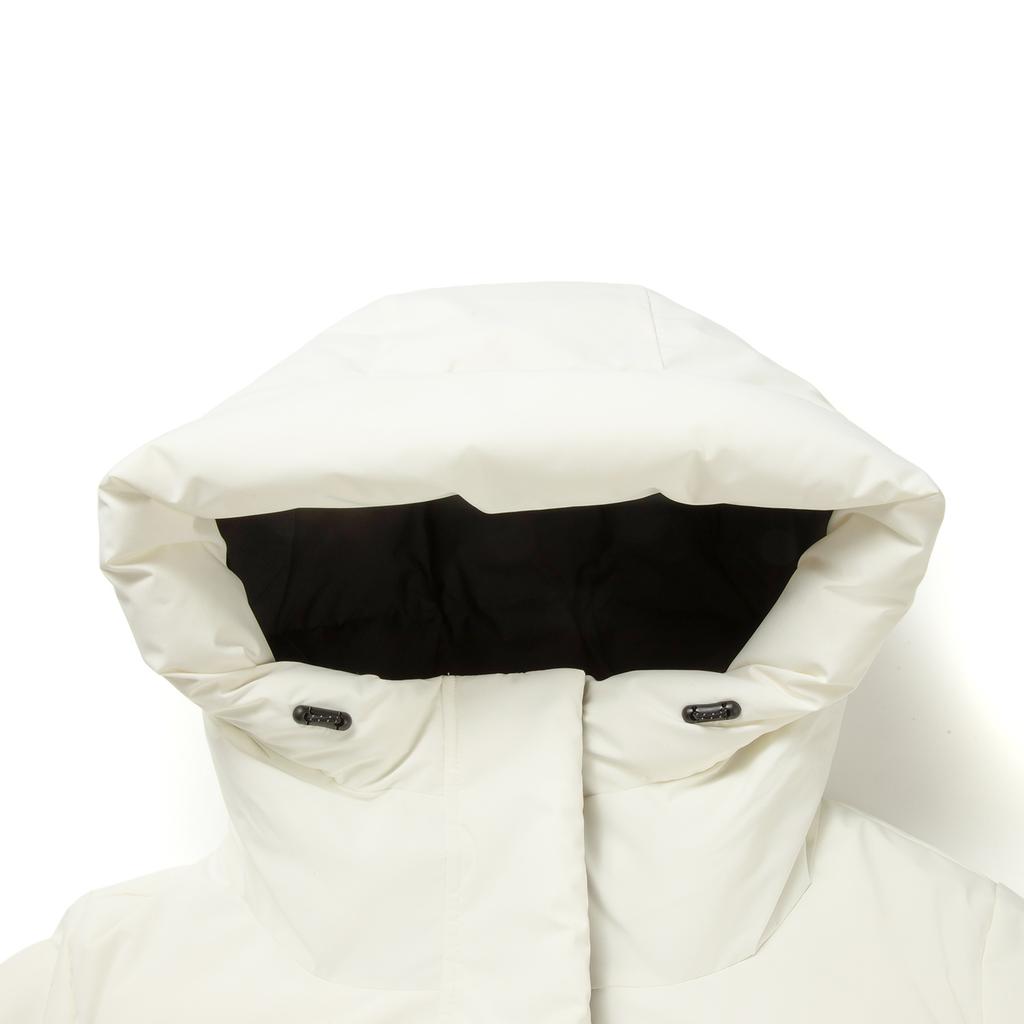 Li Ning Hot Pot Down Jacket Series Sports Fashion Versatile Casual Hooded Logo Letter Down Jacket Women Outerwear AYMV406-1