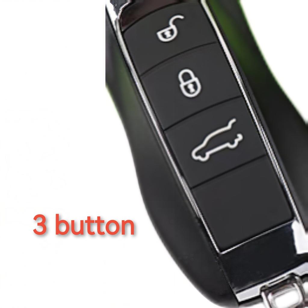 AABKR1 Smart Remote Key Shell Case For Porsche 718 911 Panamera Cayenne 2017 2018 2019 2020 Porsche 3/4 Button Fob Keyless Key Cover
