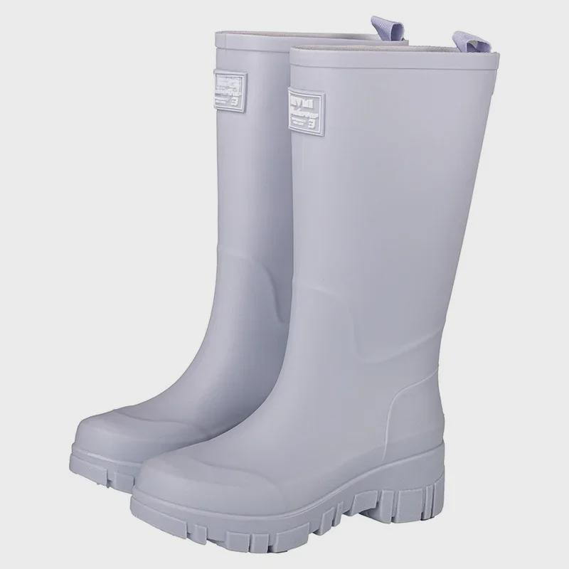 

Женские водонепроницаемые резиновые сапоги средней высоты на толстой подошве — нескользящие, износостойкие, в корейском стиле для кемпинга и автомойки. 38