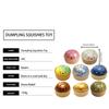 Dumpling Pressure Giant Dumpling Bun Toy, Slow Rising Glitter Dumpling Stress Ball, Stress Relief Fidget Toy for Home Office