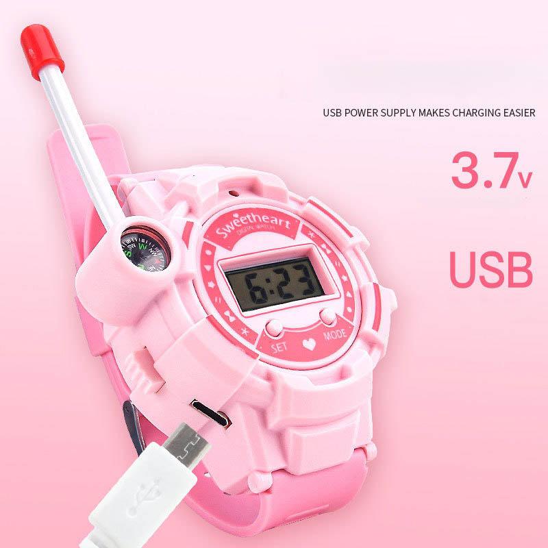 Multi-function Mini Walkie-talkie Watch Toy Children Outdoor Wireless Dialogue Pager Walkie-talkie Electronic Telephone Toy