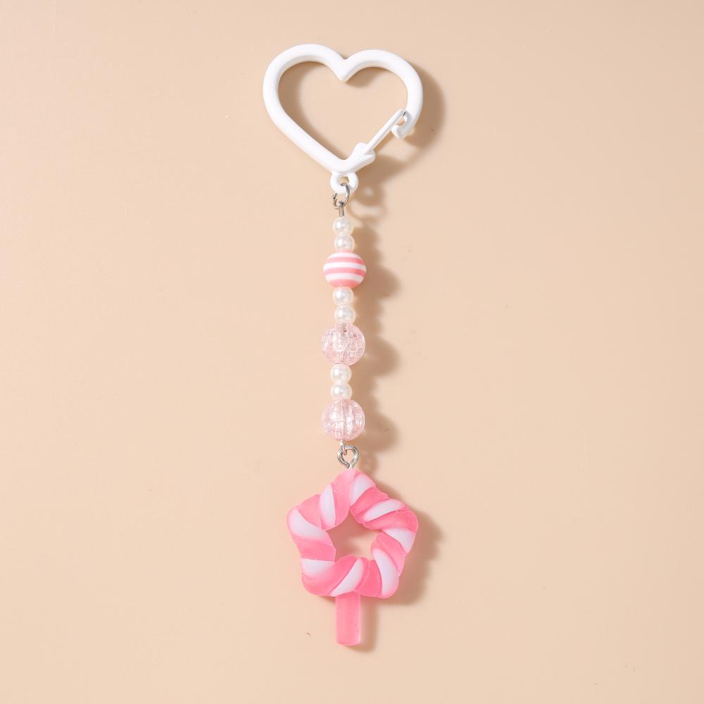 Pretty Resin Candy Lollipop Keychain Women Girls Juice Key Ring Pendants Handbag Decor DIY Key Chain Kid's Jewelry Gift