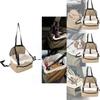 Durable Beige Dog Car Seat Carrier Breathable Pet Travel Bag For Safe Journeys